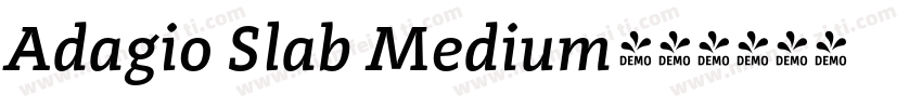 Adagio Slab Medium字体转换